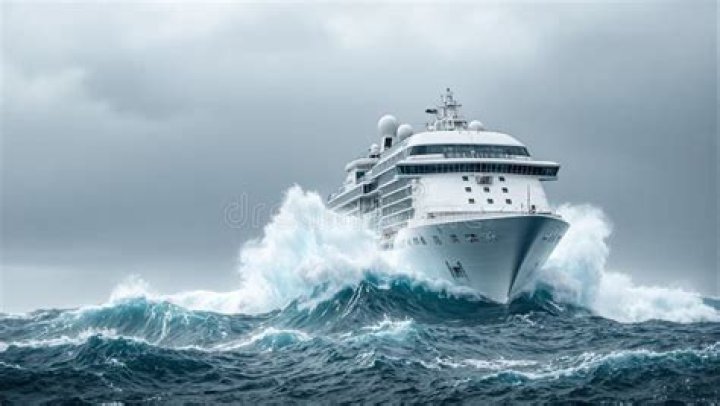 Battling The Elements: Cruise Ship Navigates Treacherous Storm